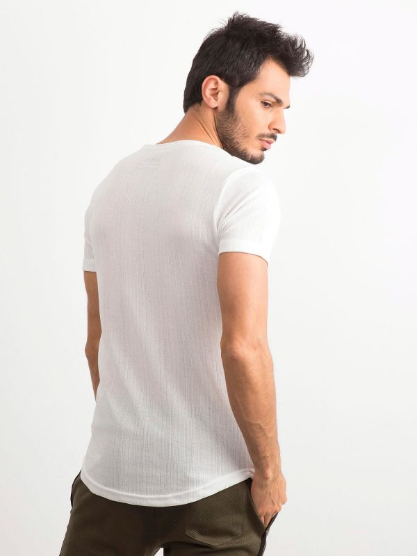 White T-shirt for men with inscription