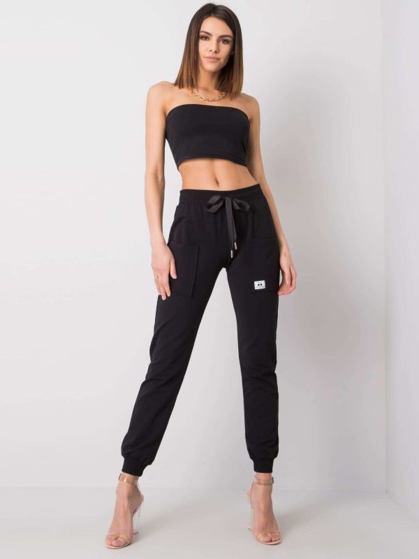 Black Geetika sweatpants