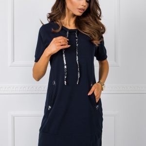 Navy blue dress Carmen