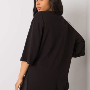 Black plus size t-shirt Olette RUE PARIS