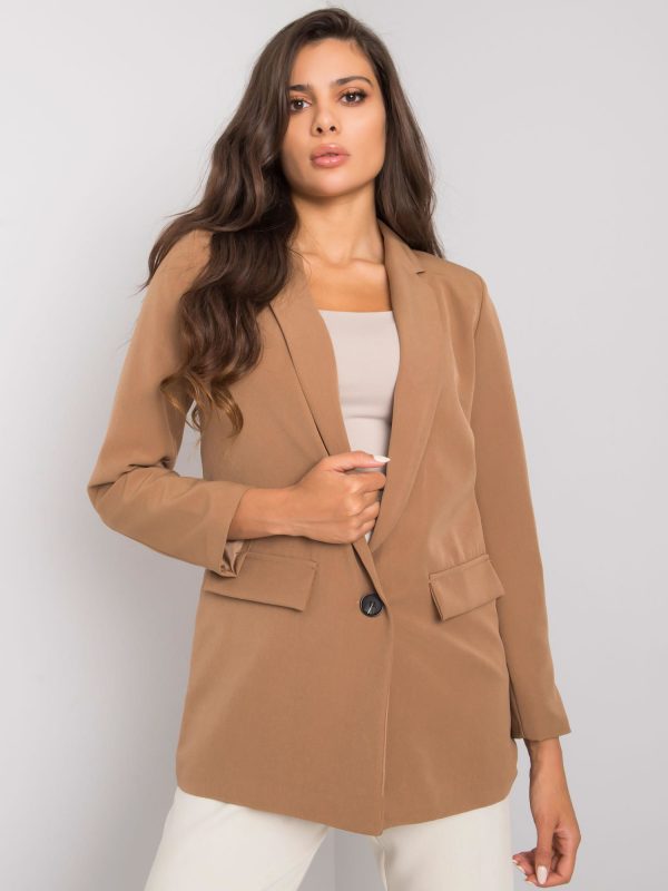 Beige jacket for women Ophelie OCH BELLA