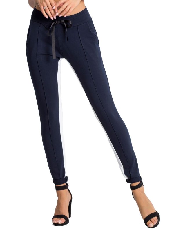 Navy blue Defined sweatpants