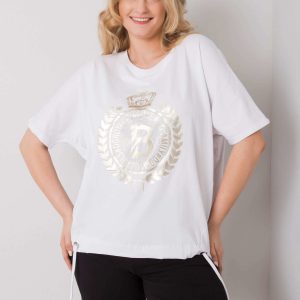 Ruthie's white plus size blouse