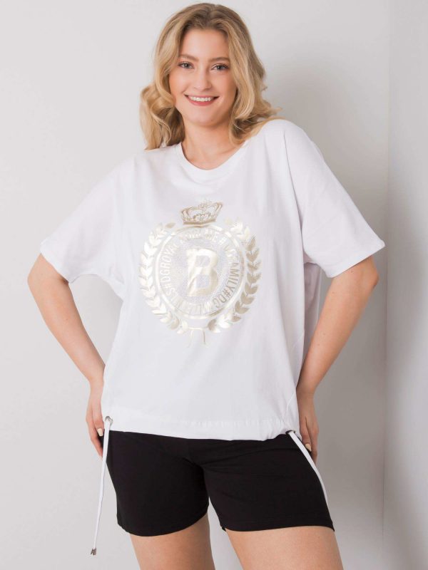 Ruthie's white plus size blouse