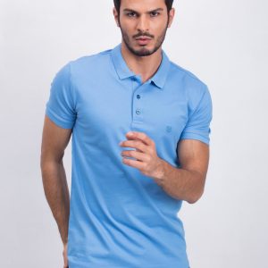 Blue Coastal Polo Shirt