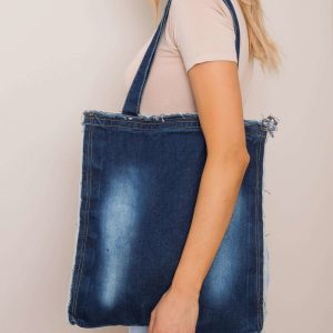 Dark blue denim bag