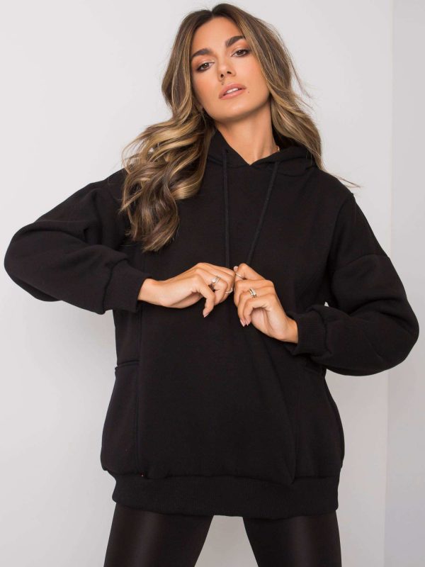 Black sweatshirt with pockets Aryanna