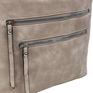 Dark beige bag with pockets