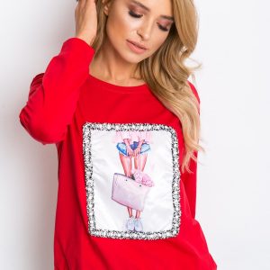 Red Crazy Sweatshirt