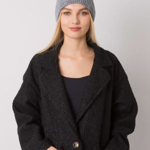 Dark grey women's knitted hat RUE PARIS