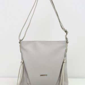 Light gray women's handbag