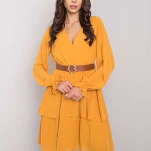 Yellow Shellie Long Sleeve Dress