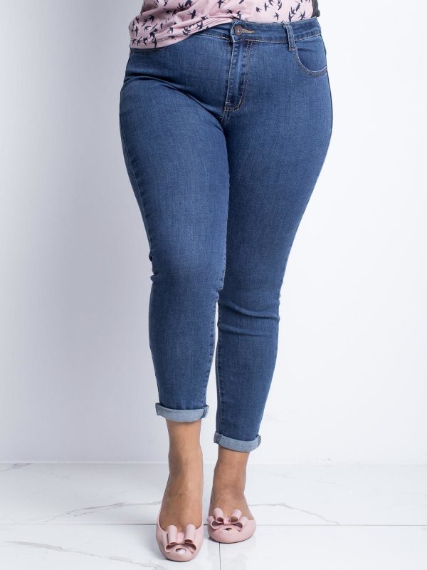 Dark blue plus size jeans Souvenir