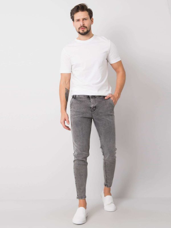 Gray men's slim fit jeans Bennett LIWALI