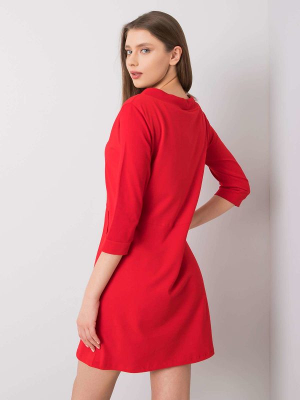 Red April Cotton Dress