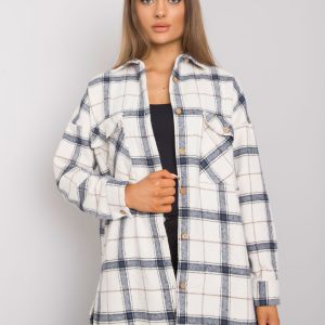 Beige and blue plaid shirt Bryce RUE PARIS