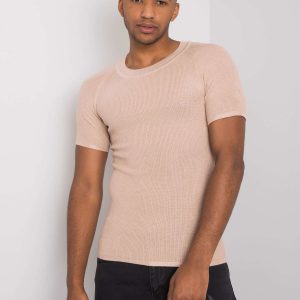 Beige T-shirt for men by Elliott