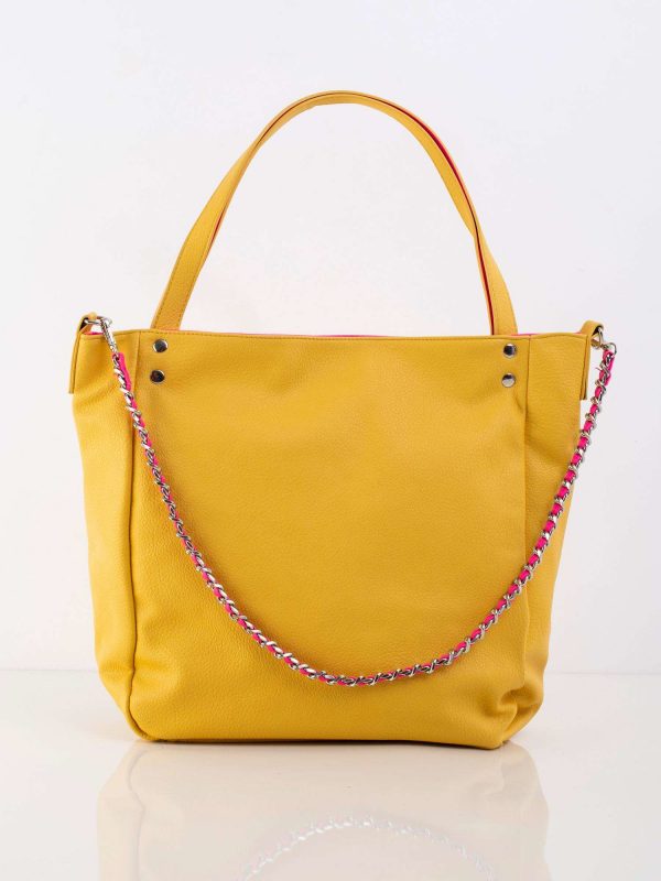 Yellow Large Shoulder Bag