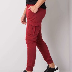 Burgundy sweatpants for men Enduring