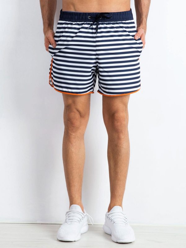 White and navy blue men's shorts Bulletproof