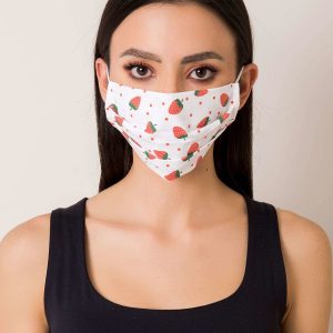 White Strawberry Protective Mask