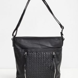 Black bag with braid motif