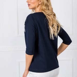 Navy blue blouse Yes