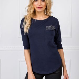 Navy blue blouse Chloe