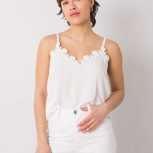 White top with lace Solana RUE PARIS