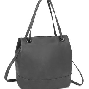 Grey bag with detachable strap LUIGISANTO