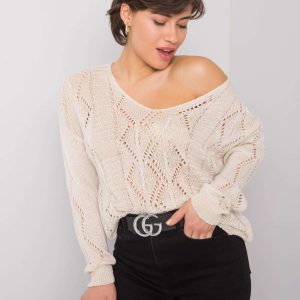 Beige openwork sweater Maurissa