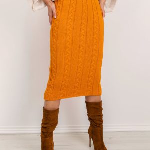 BSL Orange Knitted Skirt