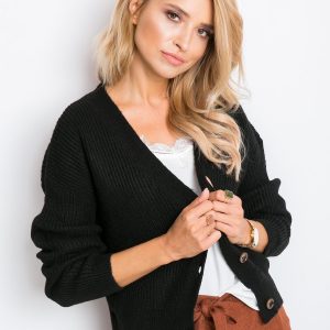 RUE PARIS Black Sweater Sandy