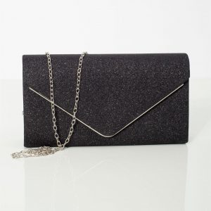 Black Glitter Evening Bag