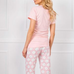 Pale Pink Short Sleeve Pyjamas