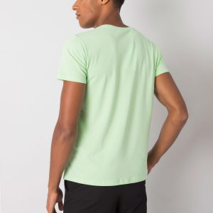 Light Green Men's T-Shirt with Colorful Print Adriel