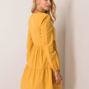 Dark yellow dress Bless RUE PARIS