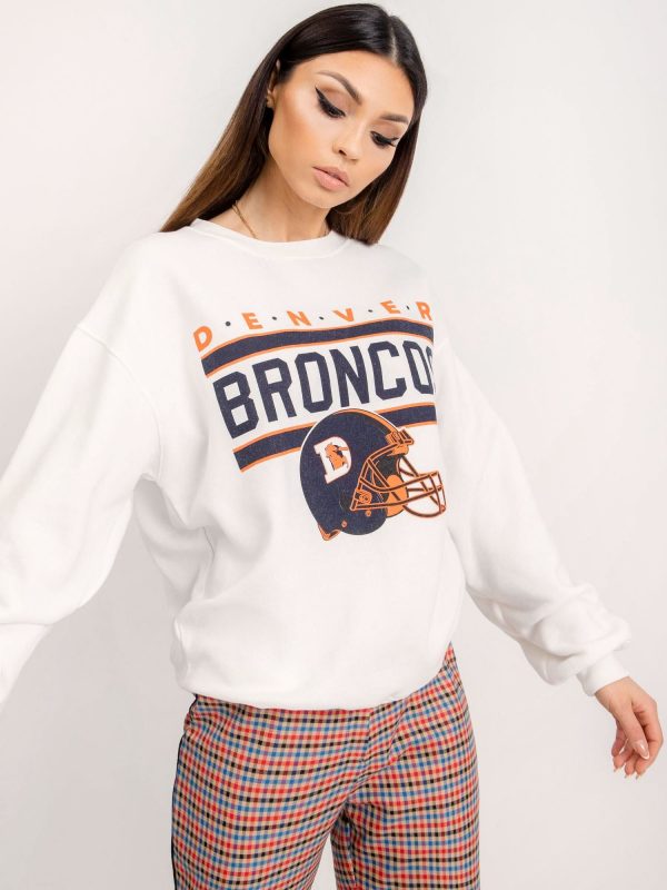 BSL Ecru women's sweatshirt with print