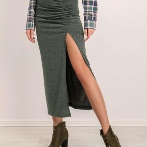 BSL Green skirt with ruffle