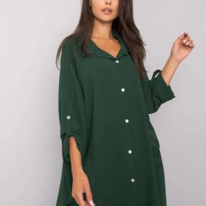 Dark green oversize dress Elaria