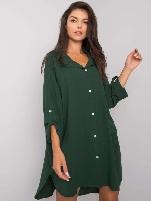 Dark green oversize dress Elaria