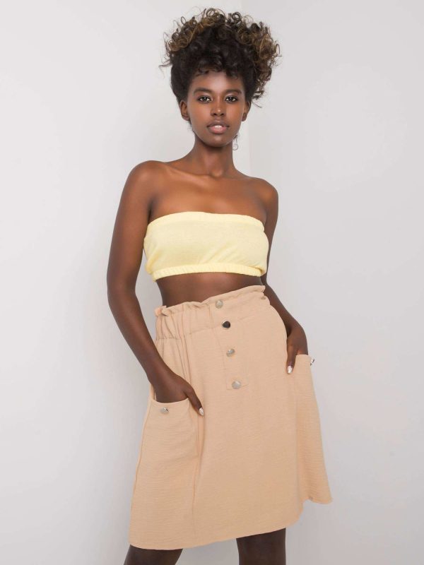 Beige skirt with pockets Cathi