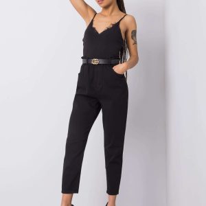 Black Dianne high waist pants