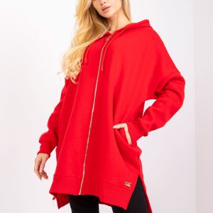 Red Perrie Long Hoodie