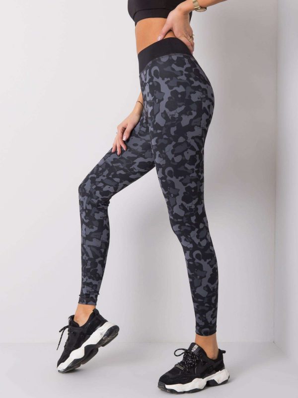 Black & Grey Gracey Leggings FOR FITNESS