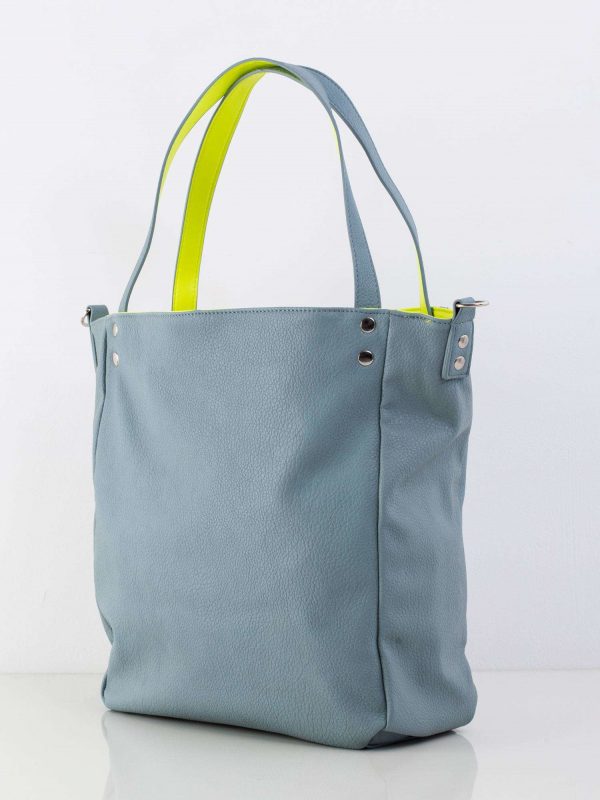 Light Blue Large Shoulder Bag