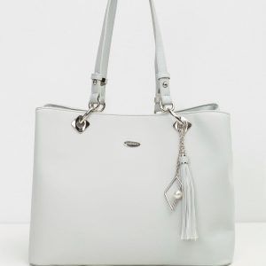 Light gray women's handbag