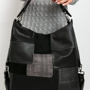 Black Large Eco Leather Bag