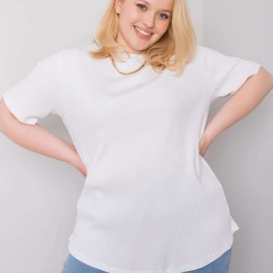 White plus size blouse Stella