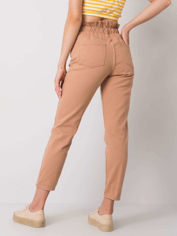 Camel high waist jeans Araceli RUE PARIS